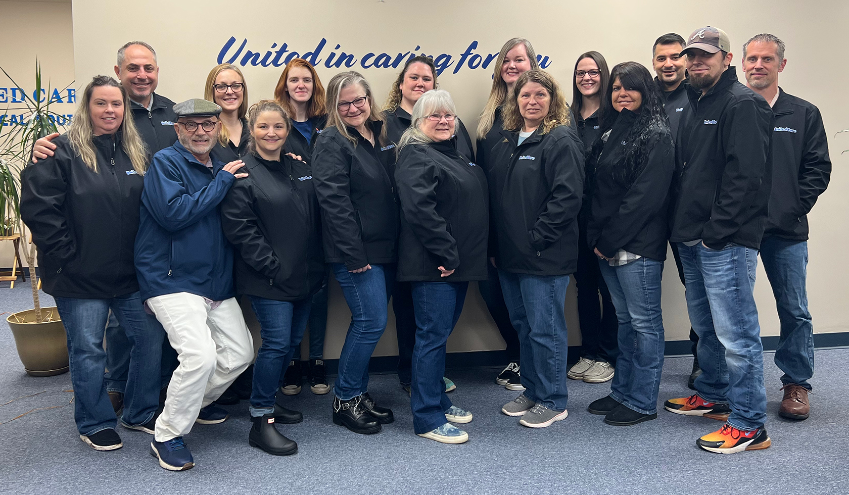 UnitedCare Employees Posing for Group Photo